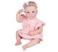 FRCOLOR Realistic Reborn Doll Soft Vinyl Skin Weighted Body Flexible Limbs for Role Play and Hugging Lifelike Newborn Doll Encouraging Care Skills and Empathy Development Random Color
