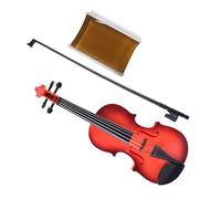 FRCOLOR Realistic Violin with Strings Musical Instrument Adornment for Decorative Desktop Display for Home Office Dormitory Educational Plaything with Rosin Included