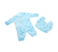 FRCOLOR Reborn Doll Clothes Soft Wear-resistant Plush Pajamas for Girl Doll Accessories Adorable Snug Fit Outfit