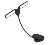 FRCOLOR Rechargeable LED Music Score Clip Lamp with Soft Light Multifunctional Lighting Tool for Home Use Portable Black Clip Desk Light for Reading and Music Stands