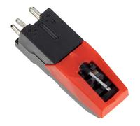 FRCOLOR Red Abs Turntable Replacement Stylus Needle for Record Player with Excellent Sound Effect, Backup Vinyl Record Player Accessory Compatible with Gramophone and Phono Cartridge
