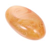 FRCOLOR Red Agate for Building Self-Confidence Handheld Natural Stone Tumbled Polished Crystal Grounding Stone Small and Light Decorative Accessory for Home