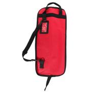 FRCOLOR Red Oxford Cloth Drumstick Carrying Case Thickened for Strength with Ample Storage Space Portable Drum Stick Carrier Pouch Suitable for Drummers and Percussionists