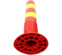 FRCOLOR Red Safety Warning Column Parking Security Post with High Strength Pu Material and Easy Installation for Parking and Variety of Settings