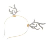 FRCOLOR Reindeer Antlers Hair Accessory with Bells Fun Festival Headband for Adults and Boy Girl Lightweight Hoop Classic Christmas Costume Decoration