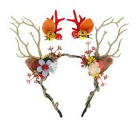 FRCOLOR Reindeer Antlers Hair Clips Cute Deer Headbands