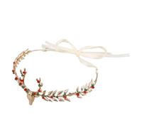 FRCOLOR Reindeer Antlers Headband with Faux Crystal Comfortable Fit for Deer Costume Halloween and Christmas Parties Festive Hair Accessory Enhancing Holiday Spirit