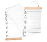 FRCOLOR Removable Hanging Height Ruler Growth Chart for Babies and Boys and Girls, Portable Fabric Wall Growth Height Chart for Nursery and Playroom Measurement