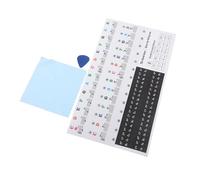 FRCOLOR Removable Piano Keyboard Stickers 61 Keys with Colorful Note Labels and Letter Guide for Beginners Suitable for Electronic and Acoustic Keyboards