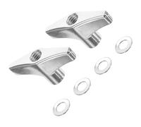 FRCOLOR Replacement Butterfly Wing Nut Set for Cymbals and Drum Hardware, Metal Material Tight and Secure Bond, Quick Disassembly, Silver Colour, Suitable for Drummers,