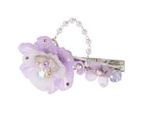 FRCOLOR Resin Flower Hair Clip Handmade Ancient Style Hair Clips Chinese Flower Hair Clips for Women Imitation Pearls for Styling for Girl and