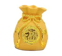 FRCOLOR Resin Money Bag Piggy Bank Car Decoration Delicate Desktop Ornament for Car Interior Unique Vivid Design Practical Money Box Model Suitable for Adults and Vehicle Decor