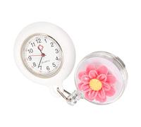 FRCOLOR Retractable Hanging and Nurse with Watch Movement Quartz Clip Essentials Glass Cover Convenient Nurses Watch for Women for Nursing
