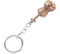 FRCOLOR Retro Guitar Key Ring Lightweight Zinc Alloy Charming Stylish Violin Hanging Ornament Versatile Use Music Accessory for Everyday Carry