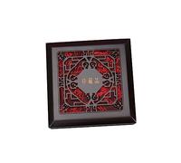 FRCOLOR Retro High Density Board Jewelry Box for Jade and Trinkets Chinese Style Keepsake Organizer Gift Container Storage Case for Bracelets and Small Antiques