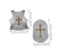 FRCOLOR Retro Roman Shield and Armour Plastic Role Playing Costume for Boys and Sturdy Cosplay Battle Prop with Smooth Rounded Edges Enhances Parent Interaction and Manipulative Skills