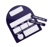 FRCOLOR Reusable Acrylic Sign with Writable Sections Back to School 11.8x10 Inch Dry Erase Board to Celebrate the First Day of School for Classroom and Preschool, for Teachers and Parents