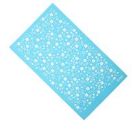FRCOLOR Reusable Botanical Floral Design Silk Screen Stencil Flower Pattern with Polyester Mesh for Polymer Clay Earrings for Crafting and Home Decor Projects