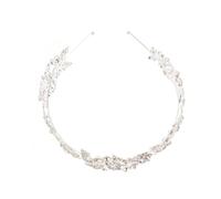 FRCOLOR Rhinestone Bridal Headband Silver Crystal Wedding Headpieces Bridesmaid Hair Accessories for Women