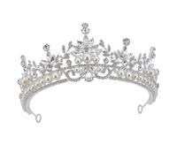 FRCOLOR Rhinestone Bridal Tiara Headband Elegant Wedding Crown for Bride for Weddings Birthdays and Celebrations Secure Fit Design with Fine Workmanship