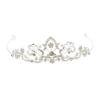 FRCOLOR Rhinestone Crown Bride Tiara Wedding Bridal Headdress Glitter Headband for Party Decor Bridal Hair Accessories