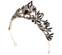 FRCOLOR Rhinestone Crown Headband for Women Elegant Baroque Bridal Crown Accessory for Weddings Parties Formal Events Minimalist Design Enhancing Beauty Confidence Unique Antique Finish