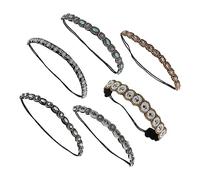 FRCOLOR Rhinestone Headband Women Sparkly Headband for Women 6pcs Crystal Hair Accessories Photo Birthday Present