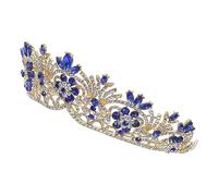 FRCOLOR Rhinestones Crown Headband for Princess Bride Unique Bridal Headpiece for Wedding Party