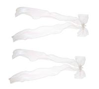 FRCOLOR Ribbon Bow Hair Clips for Girls Long Tail Bowknot Clips Crown Fashionable Hair Accessories for Teenagers