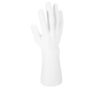 FRCOLOR Rings Display Male Right Hand Mannequin Hand Model White Plastic for Jewelry Showcase Home