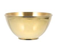 FRCOLOR Ritual Bowl Golden Copper Decorative Ornament for Tea and Water