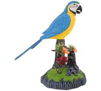FRCOLOR Robot Bird Interactive Electric Chirping Parrot Simulation Voice Activated Motion Sensor for Cats Safe Friendly Design Battery Not Included