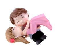 FRCOLOR Romantic Couple Vinyl Cake Topper DIY Doll Decoration for Wedding Anniversary and Celebration Cakes