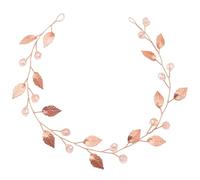 FRCOLOR Rose Bridal Headband with Rhinestone Hair Vine Elegant Wedding Headdress for Brides Charming Handmade Crystal Hair Accessory for Updo Hairstyles and Special Occasions