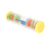 FRCOLOR Rotating Rain Sound Instrument Yellow Early Musical Educational Stick for Boy Girl Indoor Outdoor Play Grasp Training Gift