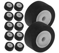 FRCOLOR Rubber Pinch Roller Compact Design 12pcs Replacement for Personal Stereo Repair Accessory Cassette Machine and Recorder and Suitable for Car Recorder