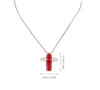 FRCOLOR Samba Whistle Red Plastic Musical Instrument for Kindergarten Dance Performances Clear Sound Outdoor Life-saving Noise Making Whistle