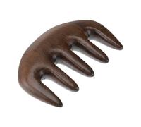 FRCOLOR Sandalwood Wooden Hair Scalp Massager Comb for Dandruff Brush Indian Head Massage Tool Smooth Seamless