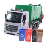 FRCOLOR Sanitation Vehicle Garbage Classification Educational Trash Truck for Boys Smooth Surface Learning Play Gift