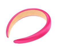 FRCOLOR Satin Padded Headband for Women Wide Chunky Hairband Lightweight Smooth Sponge Hair Band Fashion Accessory for Girls for Everyday Wear