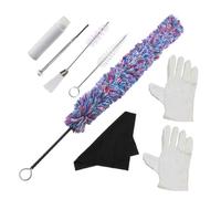 FRCOLOR Saxophone Cleaning Kit Sax Clean Brush and Cloth for Instrument Maintenance Tender and Durable Supplies for Alto Tenor Saxophone Care
