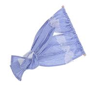 FRCOLOR Scale Blue Striped Tiny Window Drapes for Small Dollhouse Decor Compact Cloth Window Treatments with Fine Craftsmanship for Miniature Homes and Desktop Displays