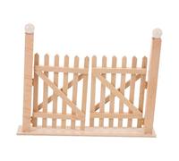 FRCOLOR Scale Double Door Model for DIY Garden Scenes Easy Assembly Realistic Design for Creative Role Playing and Outdoor Settings
