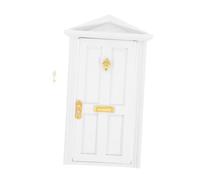 FRCOLOR Scale Fairy Door for Wall Sturdy Polished Wood Realistic Opening Design Safe Smooth Finish Creative DIY Decoration Accessory