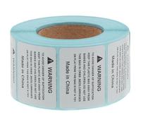 FRCOLOR Self-Adhesive Warning Stickers Anti-Suffocation Safety Labels White 800pcs with Strong Adhesive and Lightweight Design for Shipping Bags for Packaging