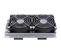 FRCOLOR Semiconductor Cooling Fan for Fridge Condenser Stainless Steel Radiator Fan with High-performance Electric Blower Indoor Condenser Replacement for Freezer Cooling and Portable