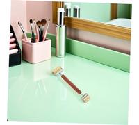 FRCOLOR Shaped Face Roller Massage Tool with Wooden Handle for Skin Care Facial Contouring and Jawline Slimming Gentle Rolling Beauty Device for Face Neck and Eyes to Fine Lines and