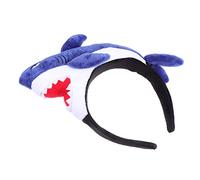 FRCOLOR Shark Headband Novelty Unique Photo Prop Blue Hair Bobbles Creative Head-wear Cloth Fashionable Hair Band for Party Event
