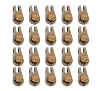 FRCOLOR Shoe Lace Hooks Resistant to Daily Wear and Tear 20 Sets Boot Buckle Replacements Made of Sturdy Alloy with Easy Installation for Hiking Boots and Sneakers and Outdoor