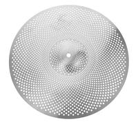 FRCOLOR Silent Cymbals for Drum Set Crash Cymbal Gray Alloy Low Volume for Practice Scenario